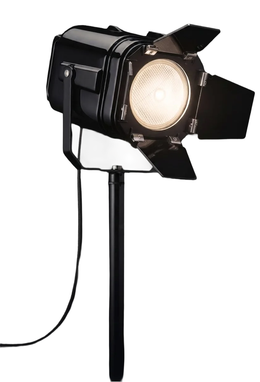 Studio spotlight shining on the companies featured in BT50 Shining a Spotlight